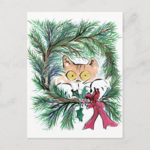Julkrankatt, Sumi-e Helg Vykort