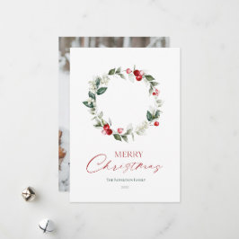 Julkrans Anpassad Fotokort Julkort