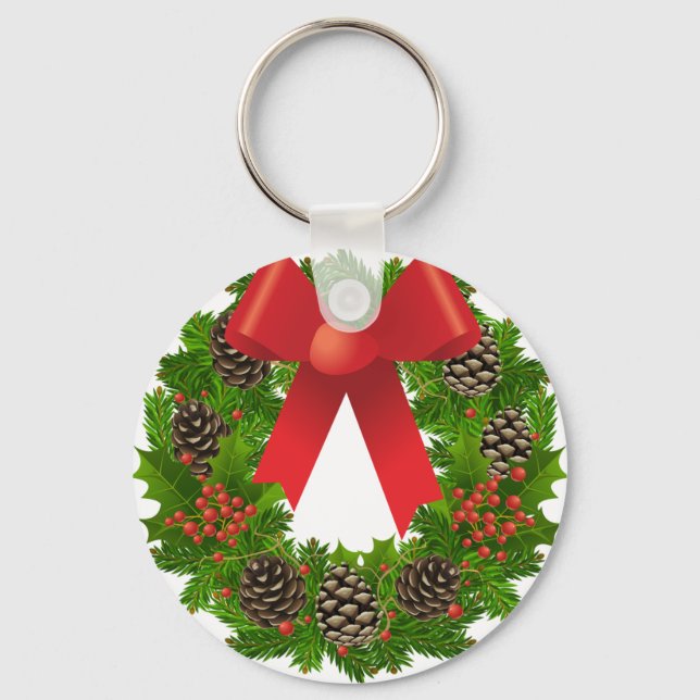 Julkrans för Helgdagarna Nyckelring (Framsida)