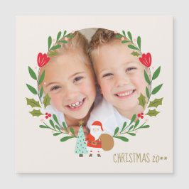 Julkrans Foto med julgran