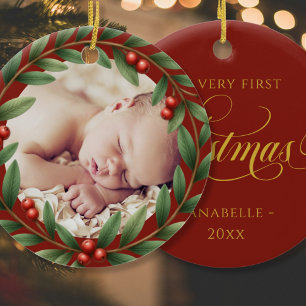 Julkrans Foto Ornament