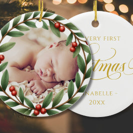 Julkrans Foto Ornament