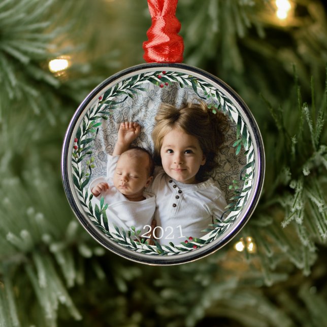 Julkrans Foto Ornament (Träd)