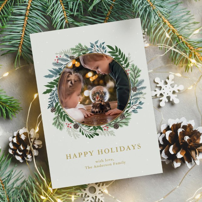 Julkrans - fotopat julkort (Skapare uppladdad)