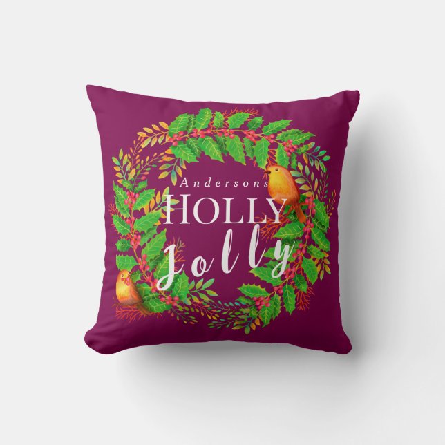 Julkrans Holly Jolly Vin Kudde (Framsida)
