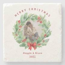 Julkrans i anpassningsbarna med vattenfärg