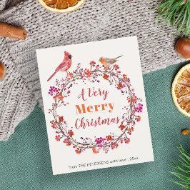 Julkrans i budget rustic chic julkort