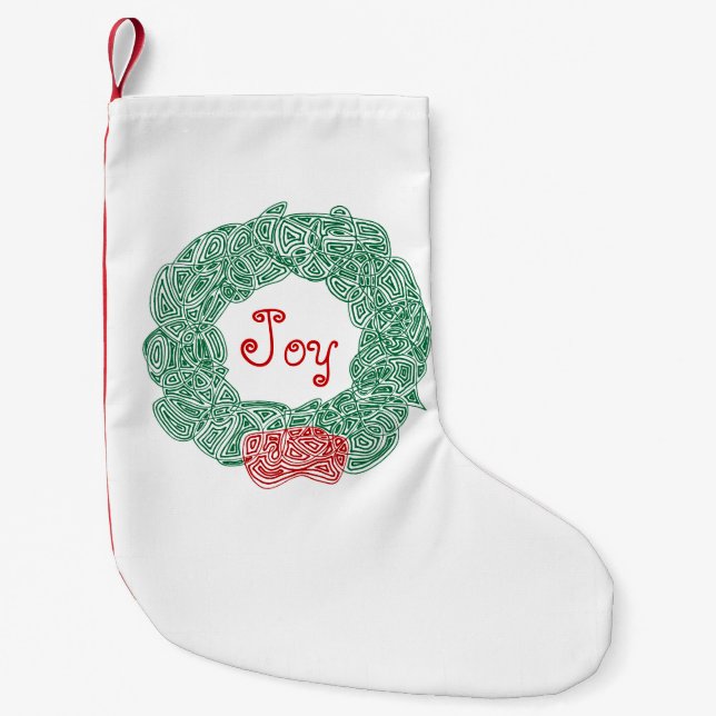 Julkrans Joy Liten julklapp Julstrumpa (Framsidan)