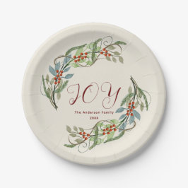Julkrans Joy Papper Plate