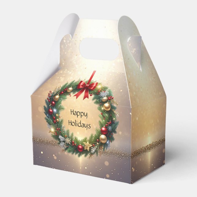 Julkrans julfavoritlåda presentaskar (Framsidan Sidan)