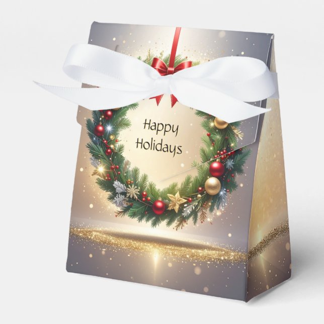 Julkrans julfavoritlåda presentaskar (Framsidan Sidan)