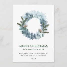 Julkrans Julfirande Företags Hälsning Julkort