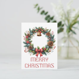 Julkrans julkort