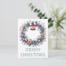 Julkrans julkort