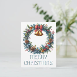 Julkrans julkort