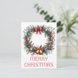 Julkrans julkort