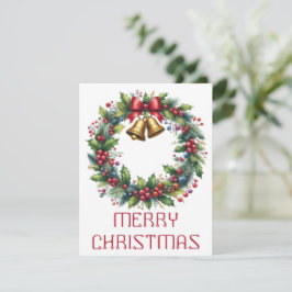 Julkrans julkort