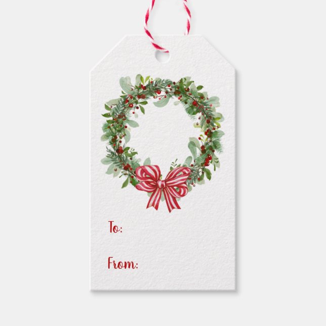 Julkrans Julpresenttagg Presentetikett (Framsidan)