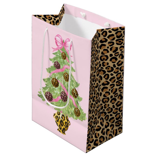 Julkrans Leopard Crest Monogram  (Framsidan Vinklad)