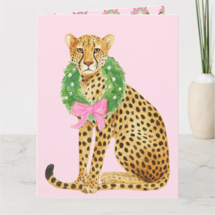 Julkrans Leopard Kort