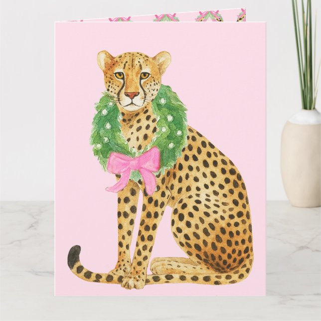 Julkrans Leopard  Kort (Framsida)