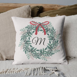 Julkrans med initial kudde