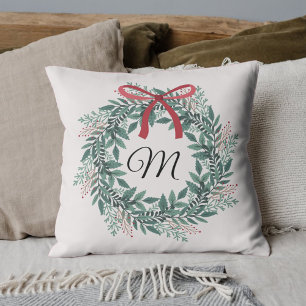 Julkrans med initial kudde