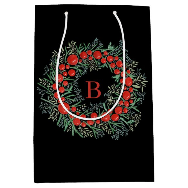 Julkrans med monogram (Framsidan)