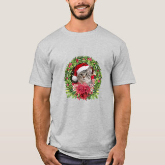 Julkrans med tabby t shirt