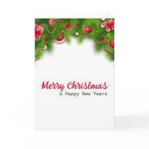 Julkrans och röda glödlampor och presenter  