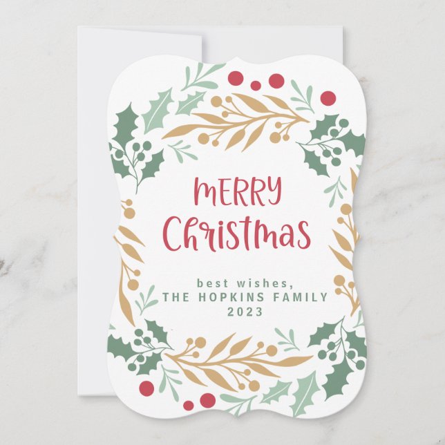 Julkrans och skript | GOD JUL (Framsida)