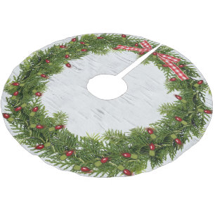 Julkrans på Birch Julgransmatta Borstad Polyester