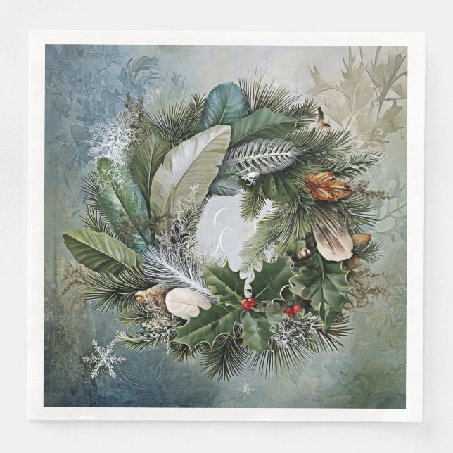 Julkrans Pappersservett (Framsida)