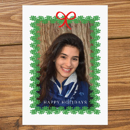 Julkrans Ramad Julfotokort Julkort