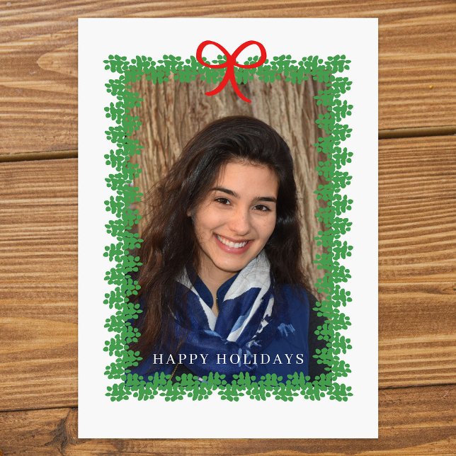 Julkrans Ramad Julfotokort Julkort (Skapare uppladdad)