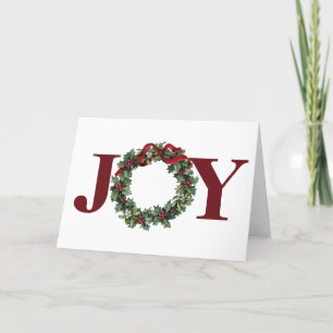 Julkrans Vintage Röd Slinga Julen Holly Vinter Helgkort
