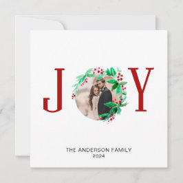 Julkrans Vinterfirande Vattenfärg Foto Julkort