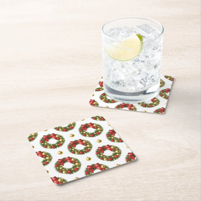 Julkransar Underlägg Papper Kvadrat (Insitu)