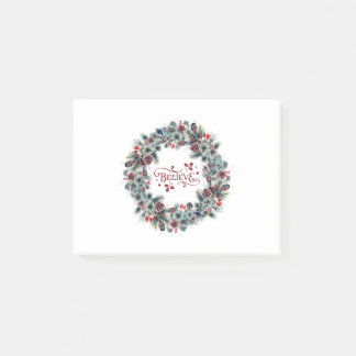 Julkransens BELIEVE Typografi Post-it Block