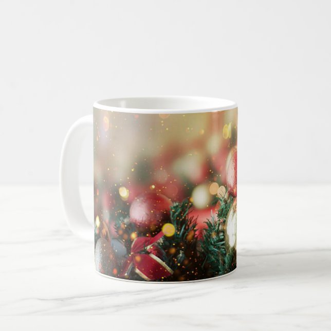 Julkransens dekorativa dekorativa Julafton mugg (Framsida vänster)