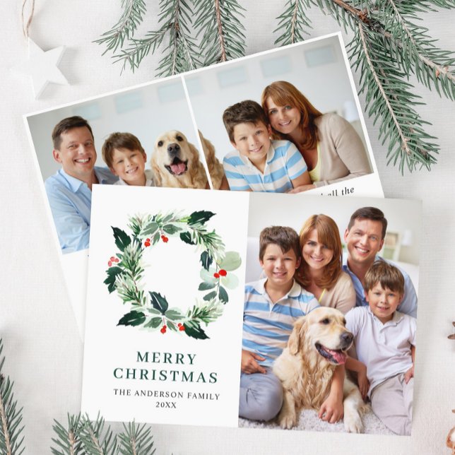 Julkranshälsning med julbär 3 FOTO Julkort (Skapare uppladdad)