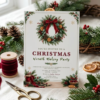 Julkransmakningspartajinvitation Inbjudningar