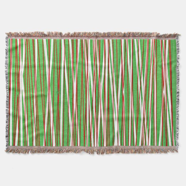 Julkris, rött och grönt filt (Framsidan)