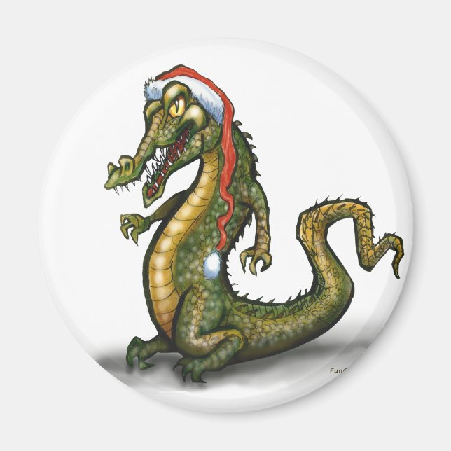 Julkrokodil Magnet (Framsidan)