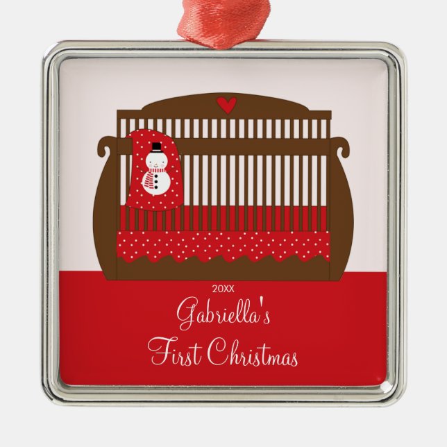 Julkrubba Bebis Första Juldekoration (Framsidan)