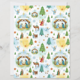 Julkrubba hantverkspapper