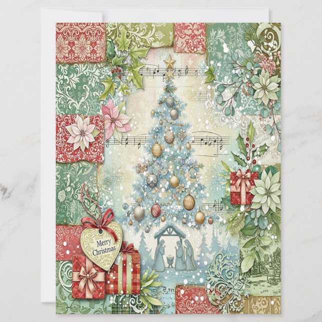 Julkrubba hantverkspapper (Framsida)