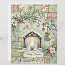 Julkrubba hantverkspapper