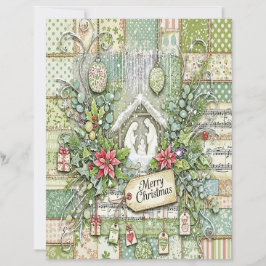 Julkrubba hantverkspapper för julen