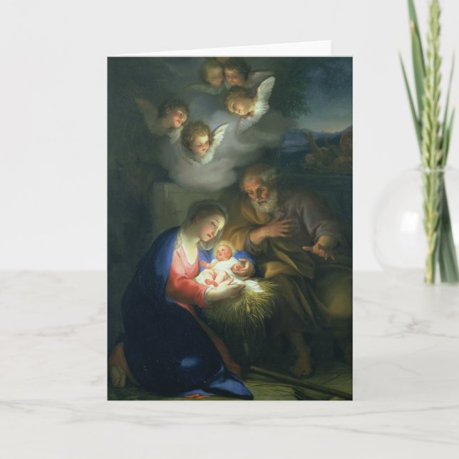 Julkrubba Helgkort (Framsida)